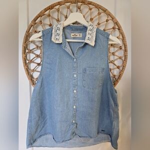 Hollister Denim Blouse